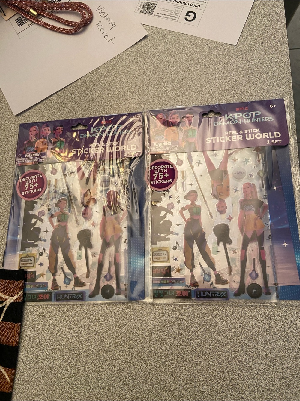 Netflix K-Pop Demon Hunters Sticker Set - Purple & Silver